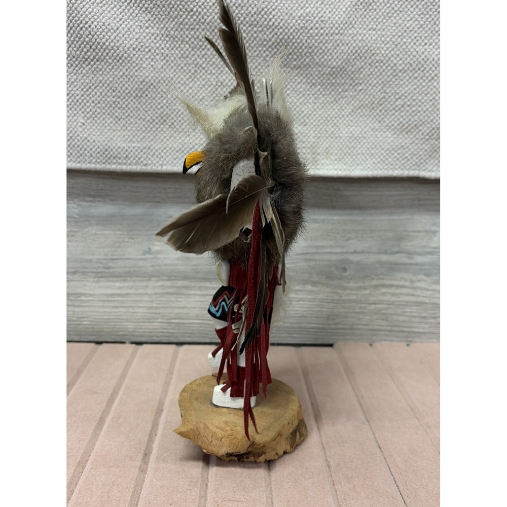 Vintage Kachina "Eagle Dancer" Doll Native American Signed (C8) - Picture 7 of 10